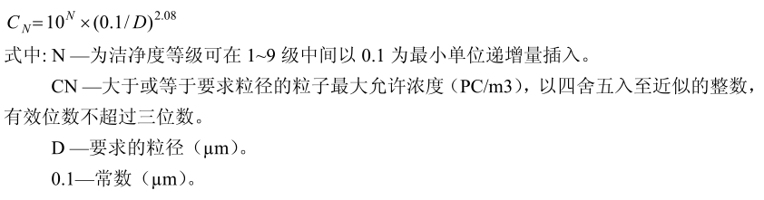洁净室洁净度的等级标准 洁净室洁净度的等级标准